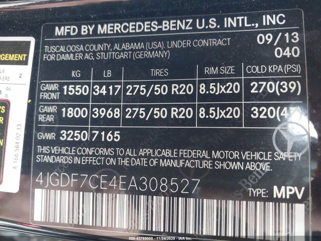 2014 MERCEDES-BENZ GL 450 4JGDF7CE4EA308527 Photo 8