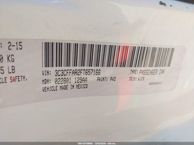 2015 FIAT 500 3C3CFFAR2FT657166 Photo 8