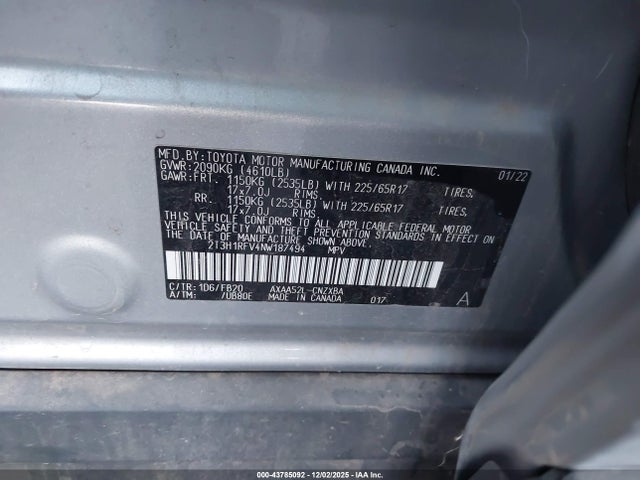 Toyota RAV4 LE 2022 2T3H1RFV4NW187494 Image 22