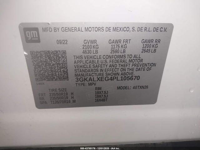 3GKALXEG4PL105670 GMC Terrain Awd Denali