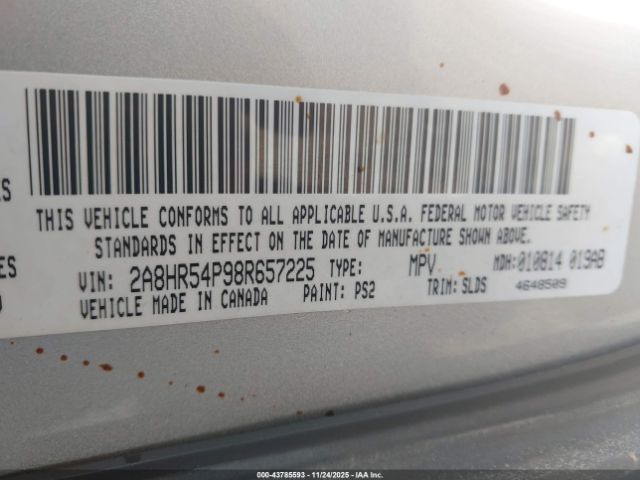 2008 CHRYSLER TOWN & COUNTRY 2A8HR54P98R657225 Photo 8