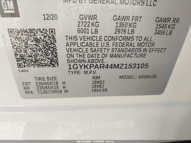 2021 CADILLAC XT6 1GYKPAR44MZ153105 Photo 8