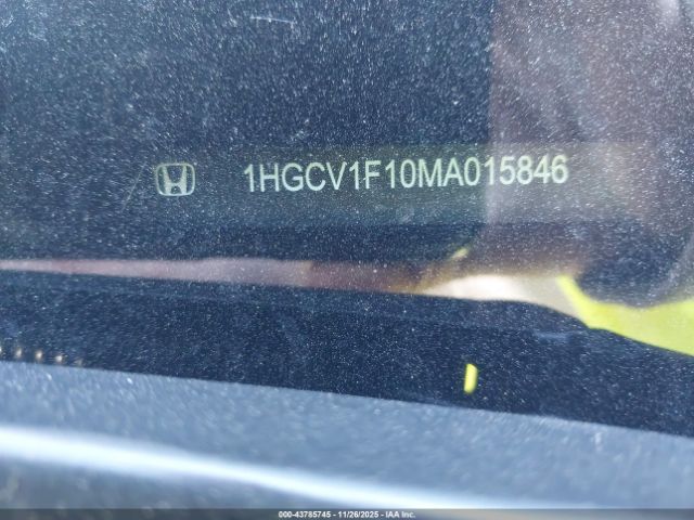 2021 HONDA ACCORD 1HGCV1F10MA015846 Photo 8