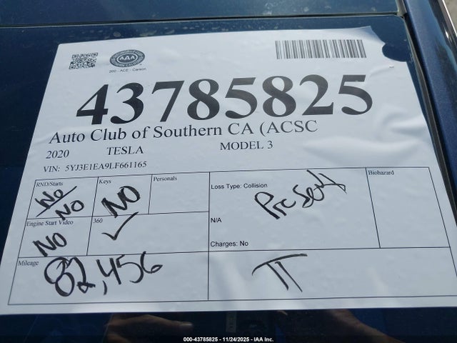 2020 TESLA MODEL 3 5YJ3E1EA9LF661165 Photo 10