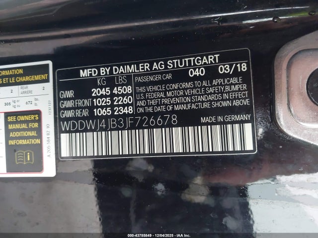 Mercedes-Benz C 300 2018 WDDWJ4JB3JF726678 Image 9