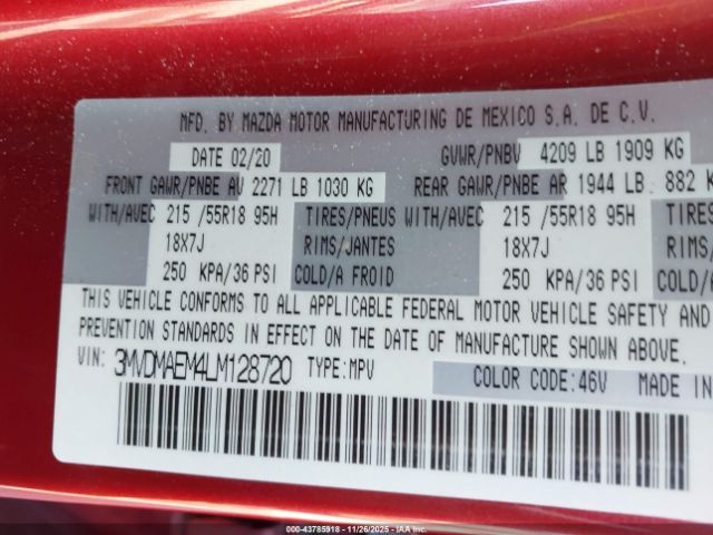 2020 MAZDA CX-30 3MVDMAEM4LM128720 Photo 8