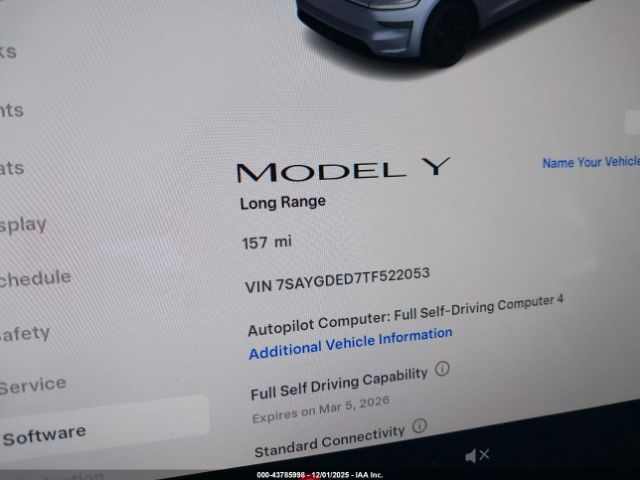 2026 TESLA MODEL Y 7SAYGDED7TF522053 Photo 6