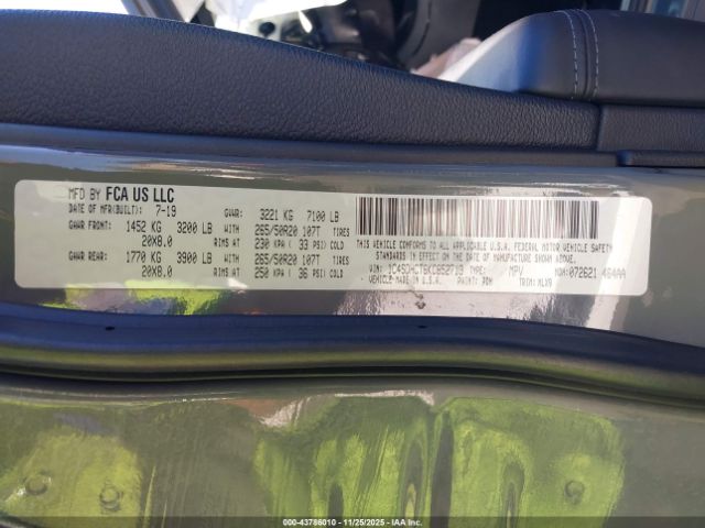 2019 DODGE DURANGO 1C4SDHCT6KC852713 Photo 8