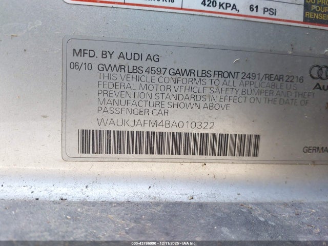 2011 AUDI A3 WAUKJAFM4BA010322 Photo 8