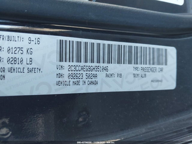 Chrysler 300C 2016 2C3CCAEG9GH351046 Image 9