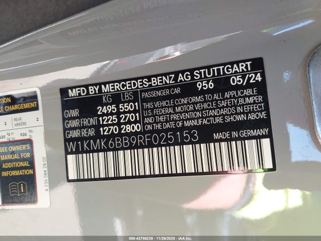 2024 MERCEDES-BENZ CLE 450 W1KMK6BB9RF025153 Photo 8