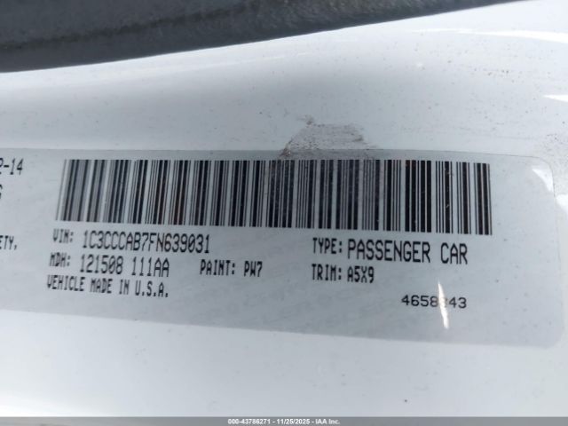 2015 CHRYSLER 200 1C3CCCAB7FN639031 Photo 8