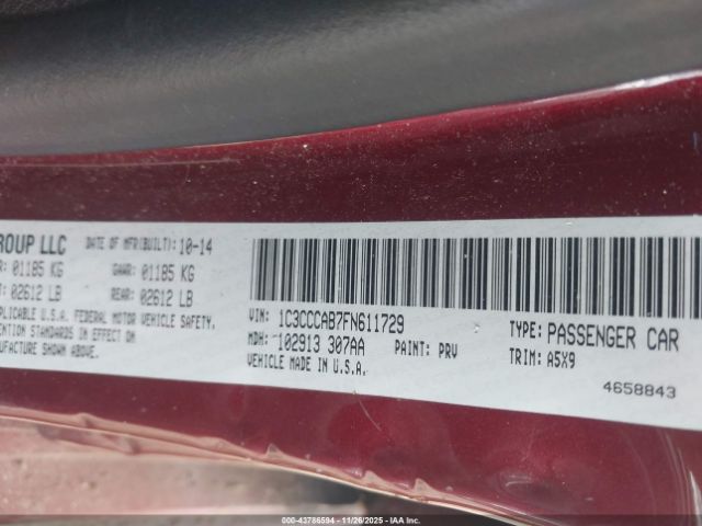 2015 CHRYSLER 200 1C3CCCAB7FN611729 Photo 8