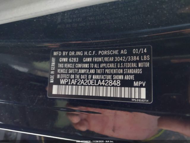 2014 PORSCHE CAYENNE WP1AF2A20ELA42848 Photo 8