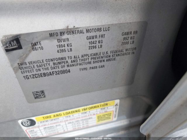 2010 CHEVROLET MALIBU 1G1ZC5EB9AF320804 Photo 8