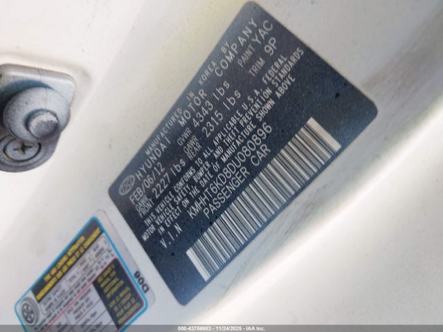 2013 HYUNDAI GENESIS KMHHT6KD8DU080896 Photo 8