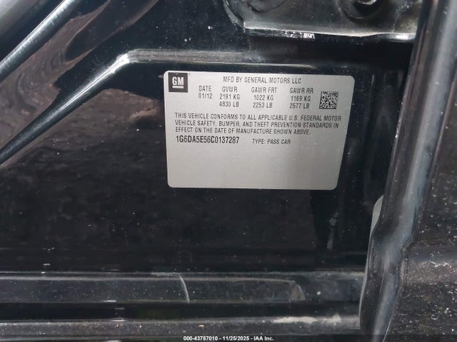 2012 CADILLAC CTS 1G6DA5E56C0137287 Photo 8