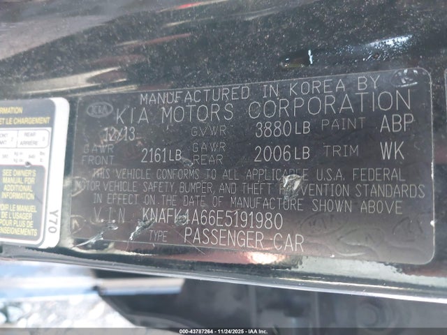 2014 KIA FORTE KNAFK4A66E5191980 Photo 8