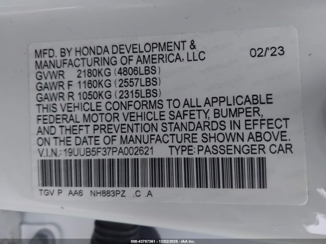 2023 ACURA TLX 19UUB5F37PA002621 Photo 8