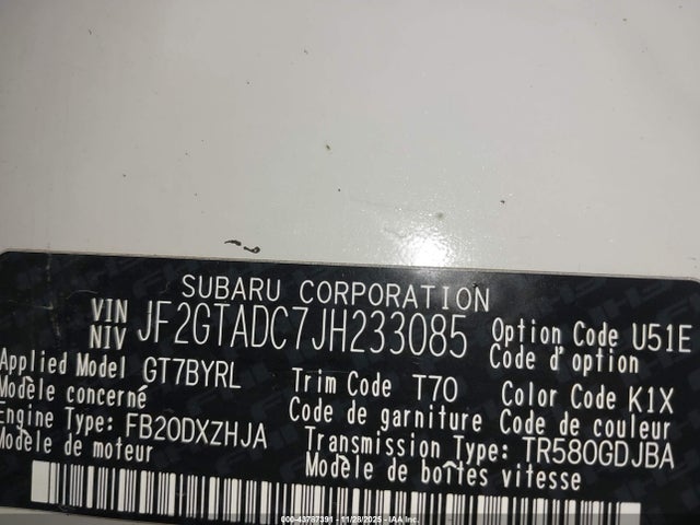 Subaru Crosstrek 2.0i Premium 2018 JF2GTADC7JH233085 Image 9