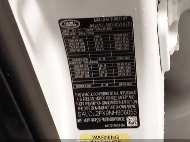 2022 LAND ROVER DISCOVERY SPORT SALCL2FX9NH906055 Photo 8