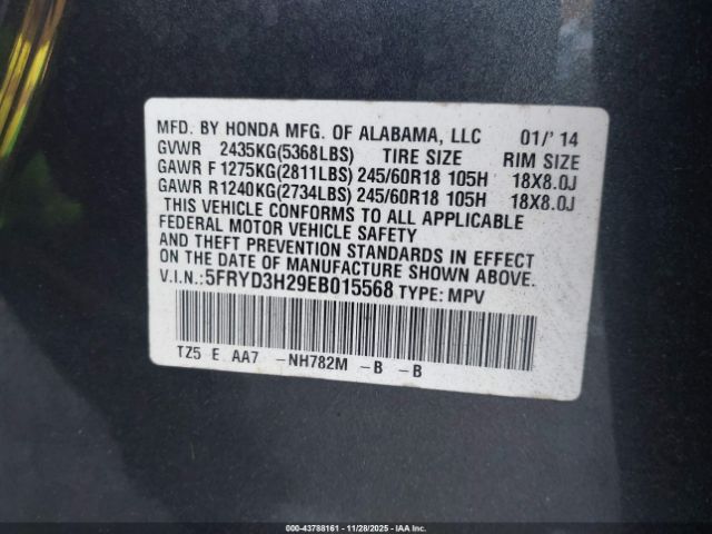 2014 ACURA MDX 5FRYD3H29EB015568 Photo 8