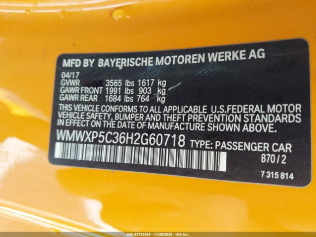 2017 MINI HARDTOP WMWXP5C36H2G60718 Photo 8