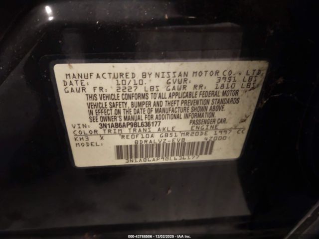 2011 NISSAN SENTRA 3N1AB6AP9BL636177 Photo 8