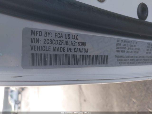 2020 DODGE CHALLENGER 2C3CDZFJ6LH218390 Photo 8