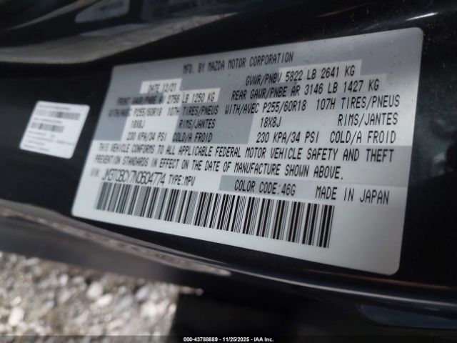 2022 MAZDA CX-9 JM3TCBCY7N0604774 Photo 8