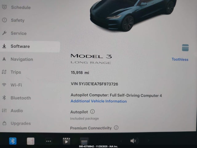 2025 TESLA MODEL 3 5YJ3E1EA7SF973726 Photo 6