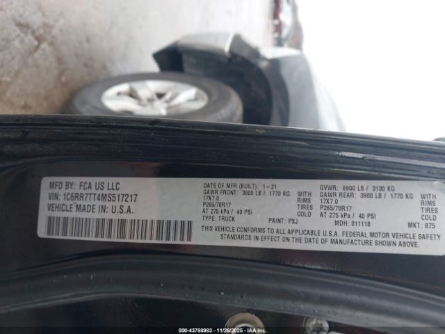 2021 RAM 1500 CLASSIC 1C6RR7TT4MS517217 Photo 8