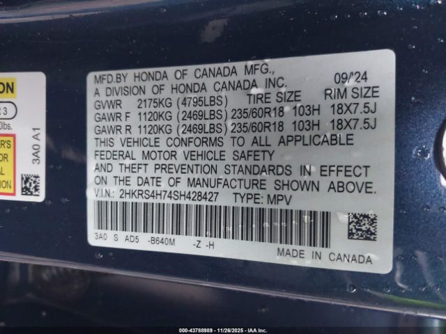 2025 HONDA CR-V 2HKRS4H74SH428427 Photo 8