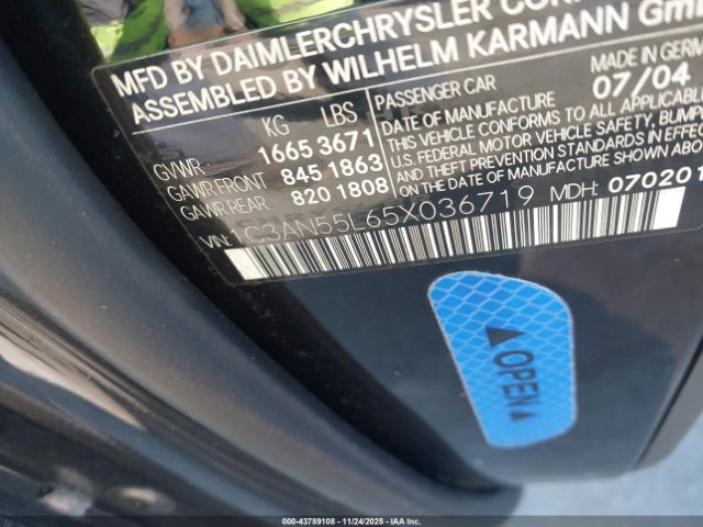 2005 CHRYSLER CROSSFIRE 1C3AN55L65X036719 Photo 8