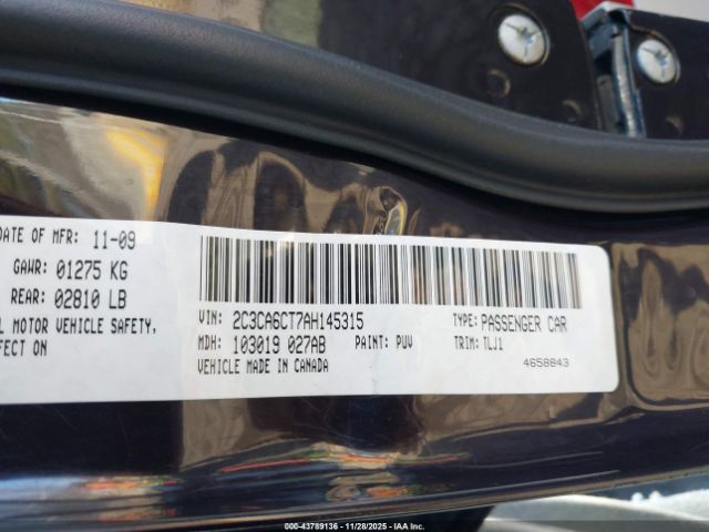 2010 CHRYSLER 300C 2C3CA6CT7AH145315 Photo 8