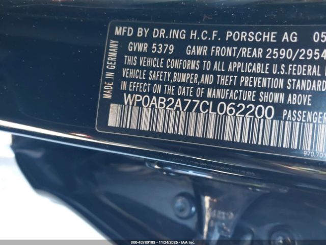 2012 PORSCHE PANAMERA WP0AB2A77CL062200 Photo 8