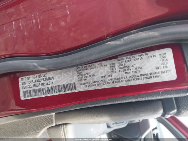 2023 JEEP GRAND CHEROKEE L 1C4RJKAG3P8797559 Photo 8