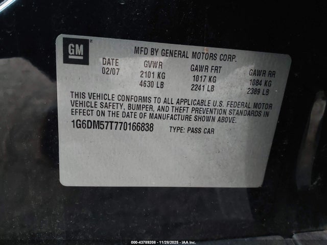 2007 CADILLAC CTS 1G6DM57T770166838 Photo 8