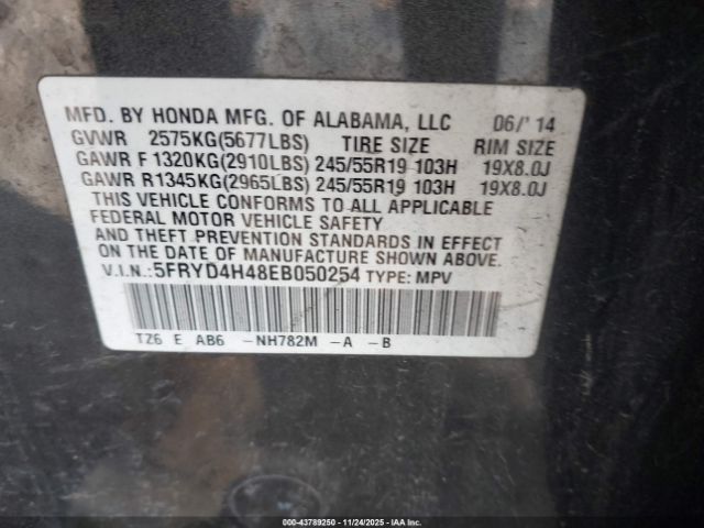 2014 ACURA MDX 5FRYD4H48EB050254 Photo 8