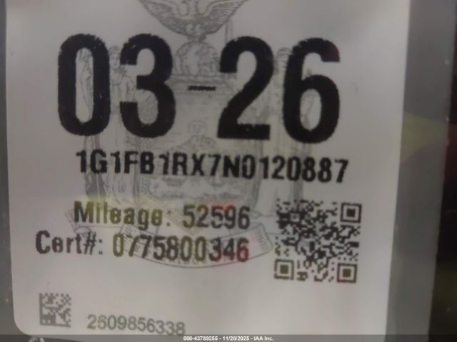 2022 CHEVROLET CAMARO 1G1FB1RX7N0120887 Photo 8