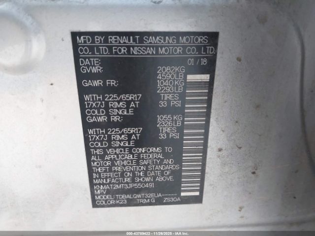 2018 NISSAN ROGUE KNMAT2MT3JP550491 Photo 8