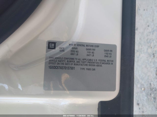 2007 CADILLAC STS 1G6DC67A370137991 Photo 8