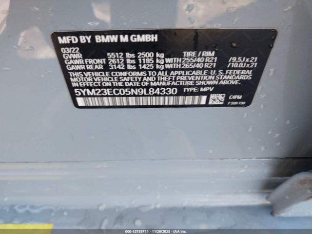 2022 BMW X4 M 5YM23EC05N9L84330 Photo 8