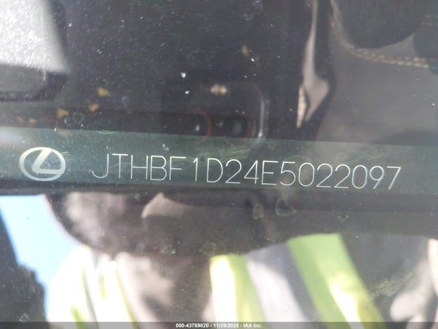 Продажа на аукционе авто 2014 Lexus Is 250, vin: JTHBF1D24E5022097, номер лота: 43789820