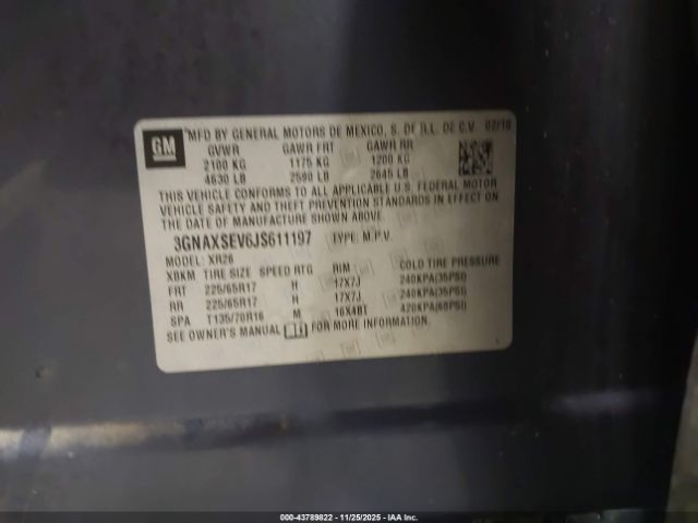 2018 CHEVROLET EQUINOX 3GNAXSEV6JS611197 Photo 8