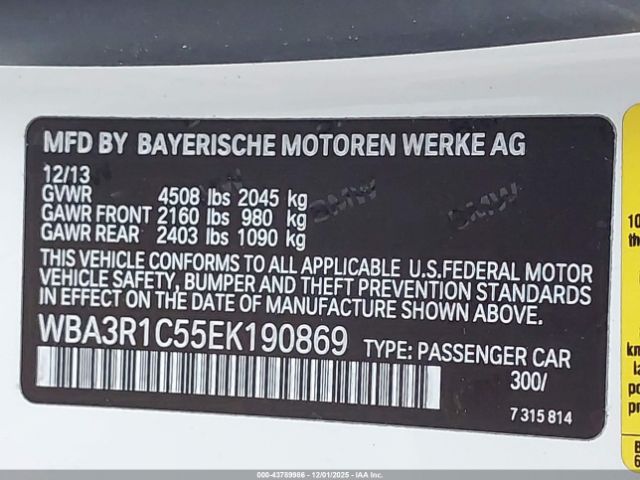 2014 BMW 435I WBA3R1C55EK190869 Photo 8