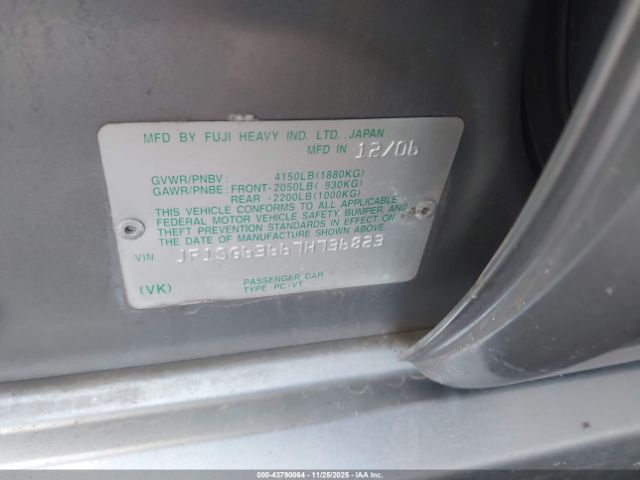 2007 SUBARU FORESTER JF1SG63667H736823 Photo 8