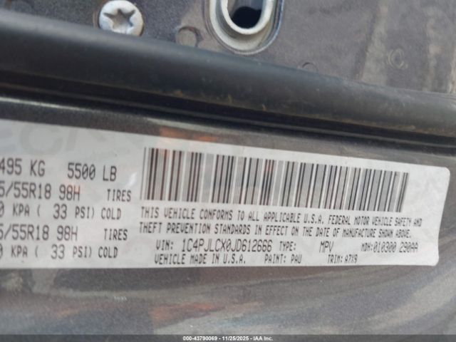 2018 JEEP CHEROKEE 1C4PJLCX0JD612666 Photo 8