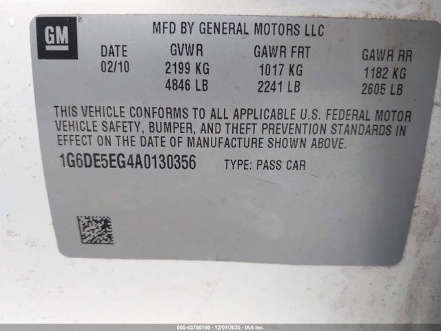 2010 CADILLAC CTS 1G6DE5EG4A0130356 Photo 8