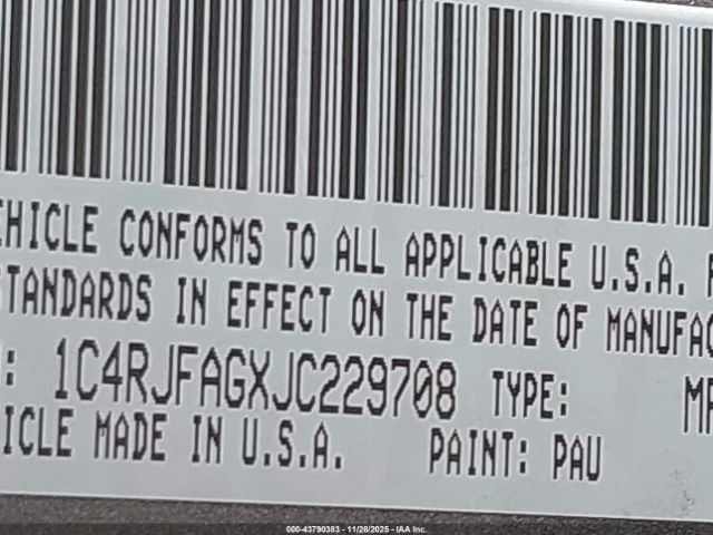 2018 JEEP GRAND CHEROKEE 1C4RJFAGXJC229708 Photo 8